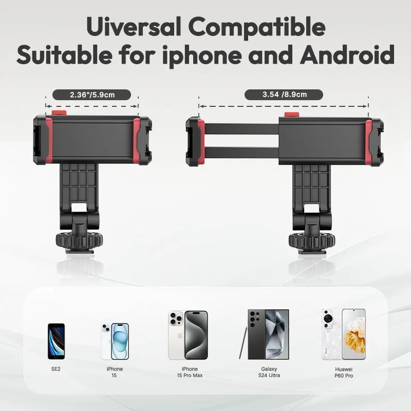 “360° Rotatable Phone Holder Tripod Mount for TikTok & Video Recording”