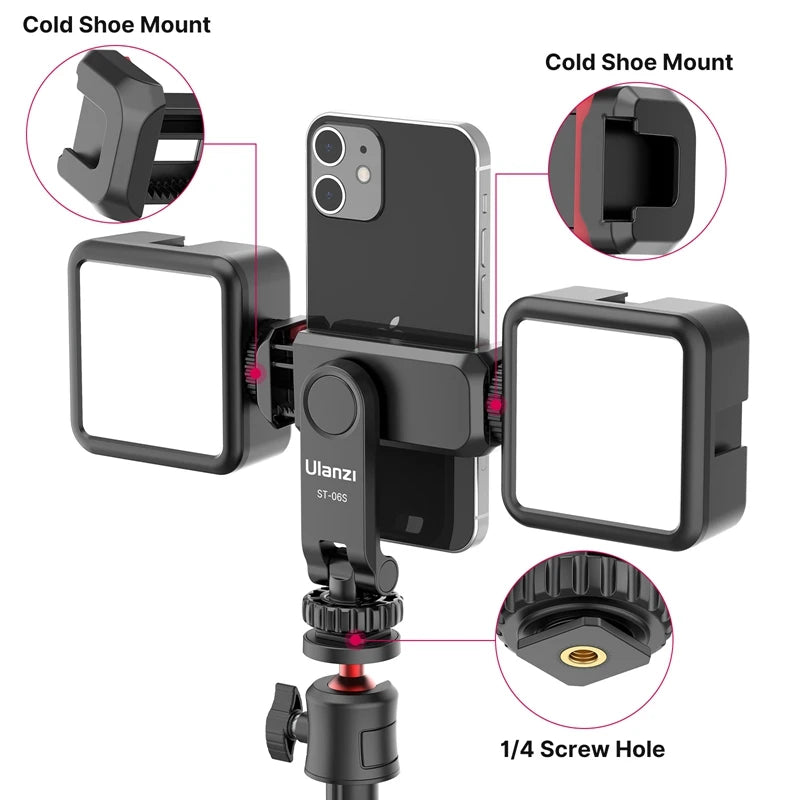 “360° Rotatable Phone Holder Tripod Mount for TikTok & Video Recording”