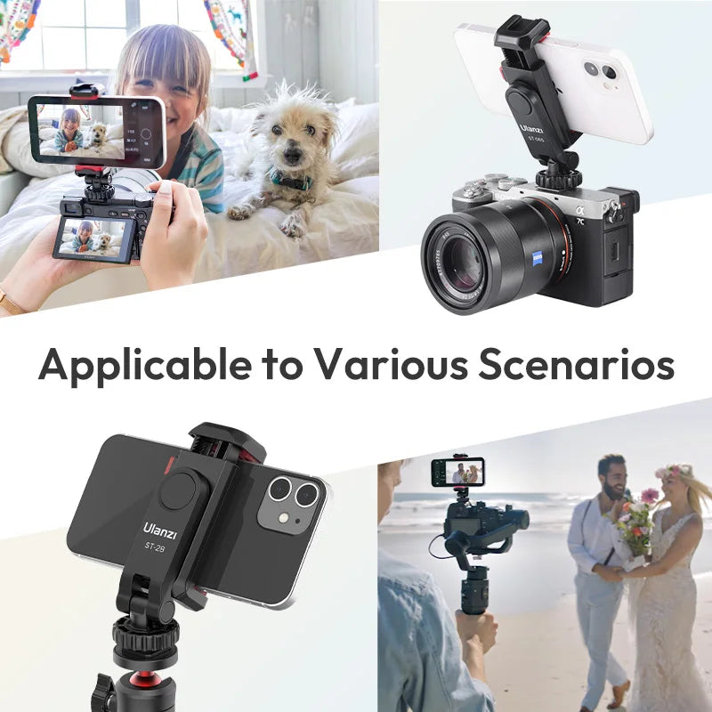 “360° Rotatable Phone Holder Tripod Mount for TikTok & Video Recording”